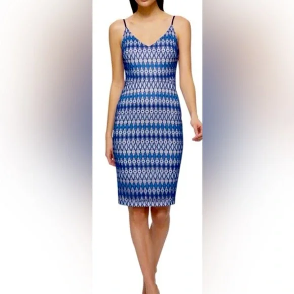 Guess Blue and White Crochet Slip Dress - Picture 3 of 11